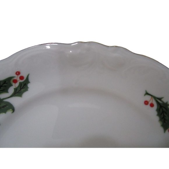 Holly Pattern Vintage Wawel Poland Cake Dessert Bread Butter Plates A Pair EUC - Picture 4 of 10